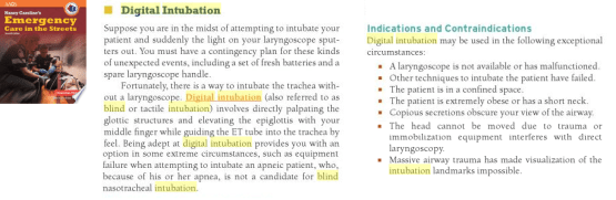 Nancy Caroline's Emergency Care in the Streets Digital Intubation